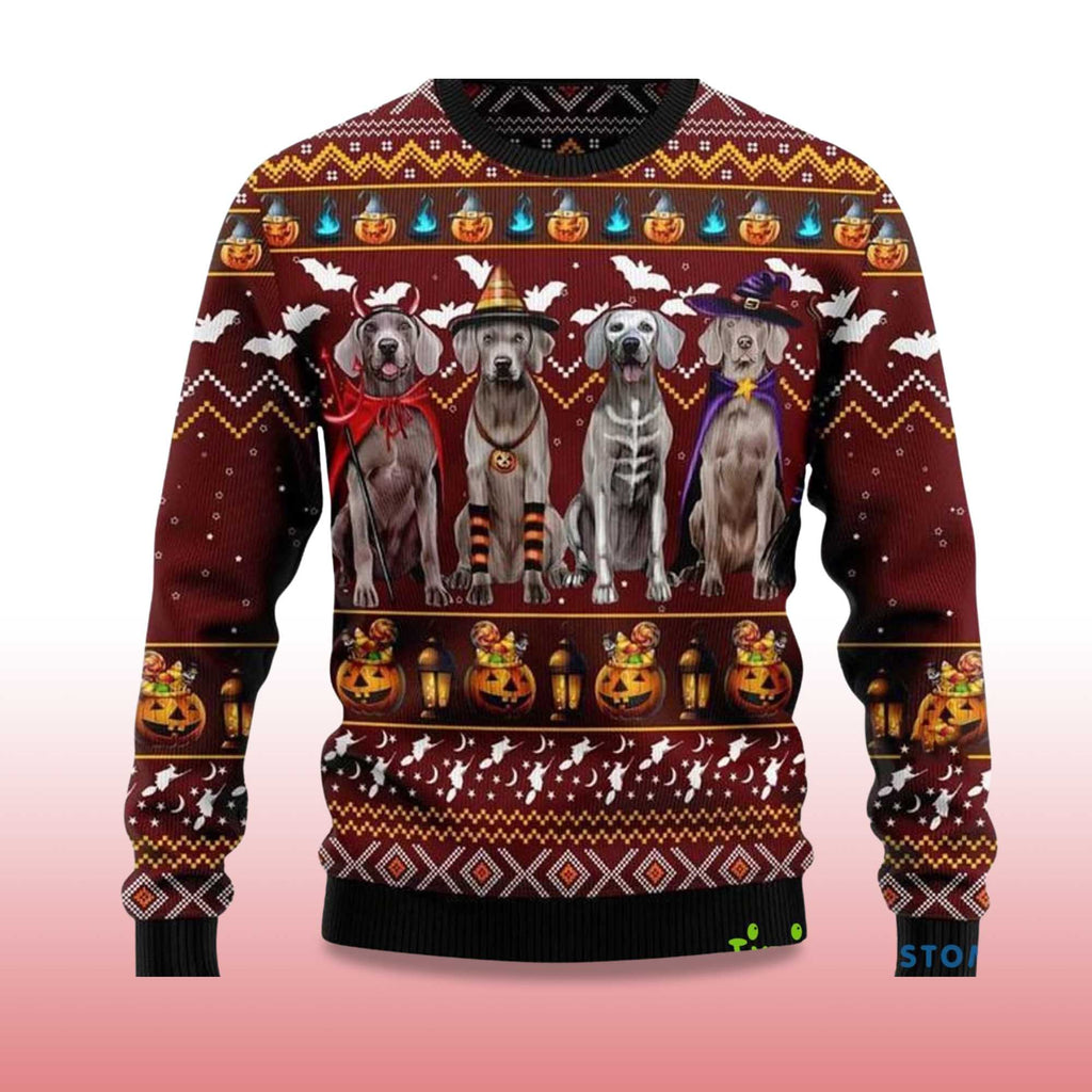 2025 Weimaraner Dog Ugly Christmas Sweater product image 4