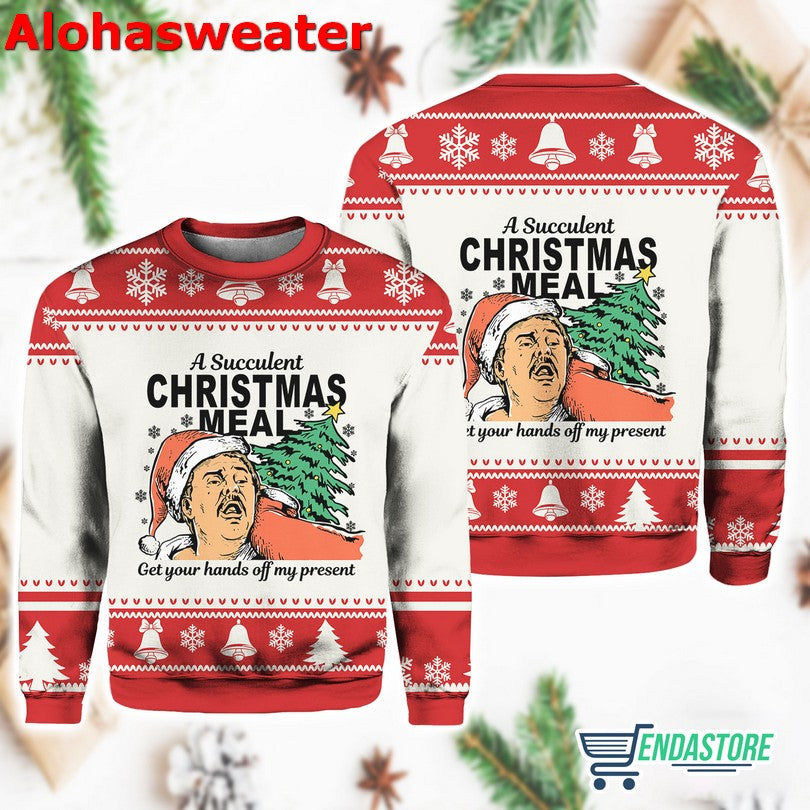 A bear with beer vintage camping Christmas sweater product image 4