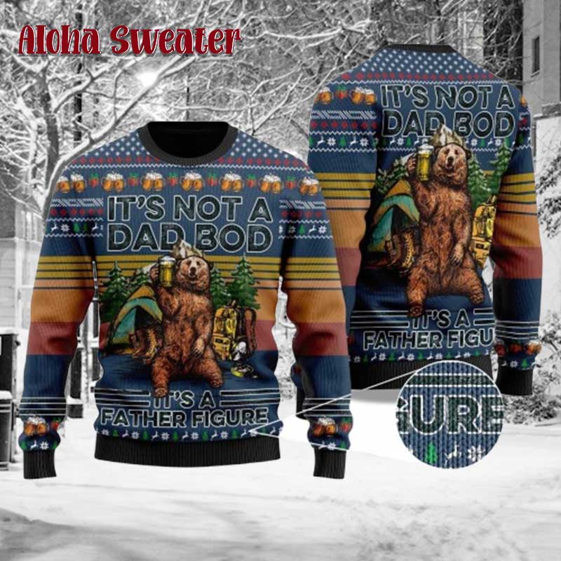 2025 Bear Drink Beer Camping Ugly Christmas Sweater product image