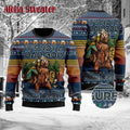 2025 Bear Drink Beer Camping Ugly Christmas Sweater product image