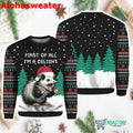 I Am A Delight Opossum Ugly Christmas Sweater product image
