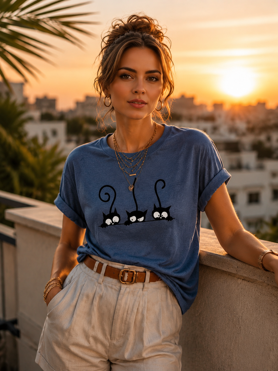 Cat Carton Print Cotton - Adult & Kids T-Shirts, Sweatshirts & Hoodies apparel design preview 2