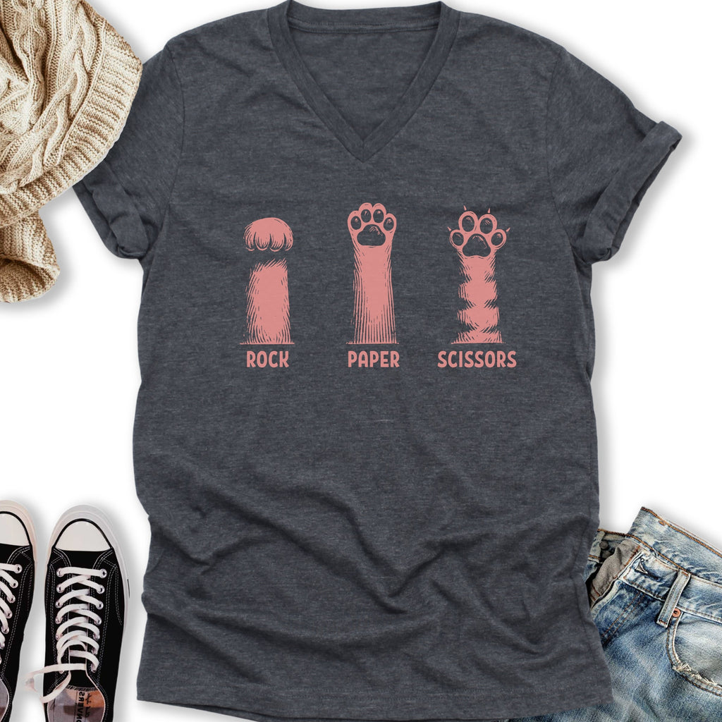 Rock Paper V-Neck - Adult & Kids T-Shirts, Sweatshirts & Hoodies apparel design preview 1