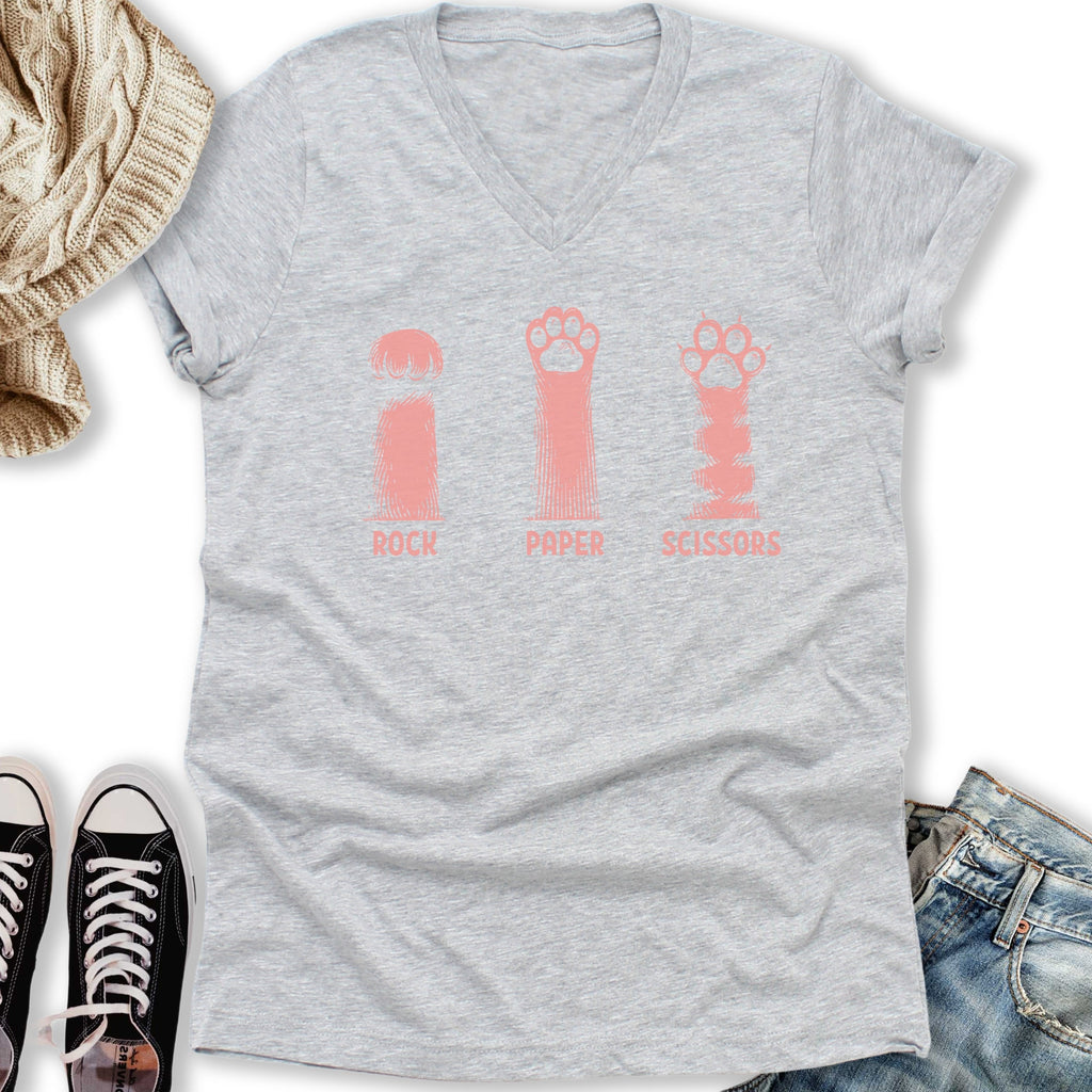 Rock Paper V-Neck - Adult & Kids T-Shirts, Sweatshirts & Hoodies apparel design preview 2