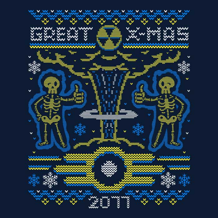2077 Xmas Men's V-Neck - Adult & Kids T-Shirts, Sweatshirts & Hoodies apparel design preview 2