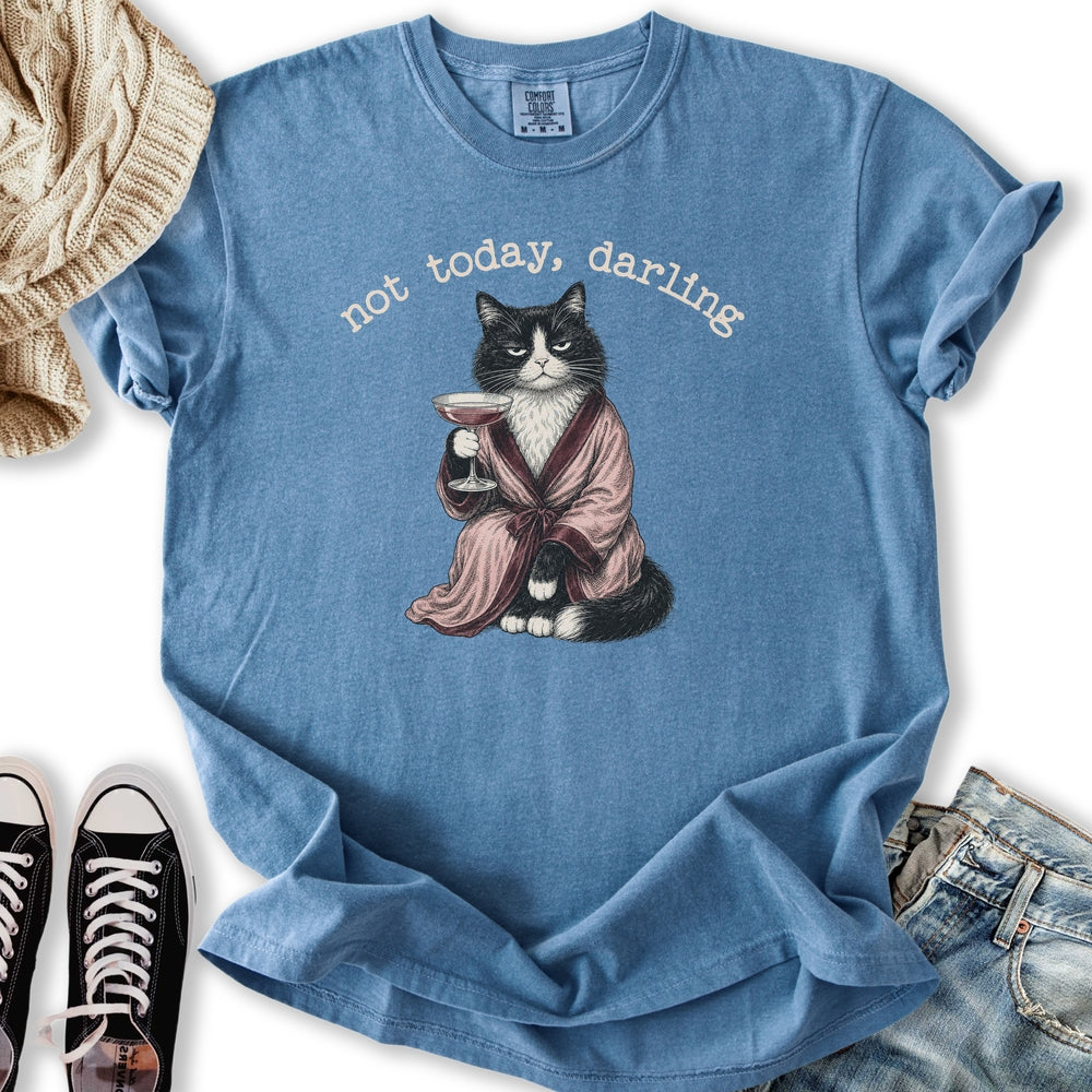 Not Today Darling - Adult & Kids T-Shirts, Sweatshirts & Hoodies apparel design preview 2