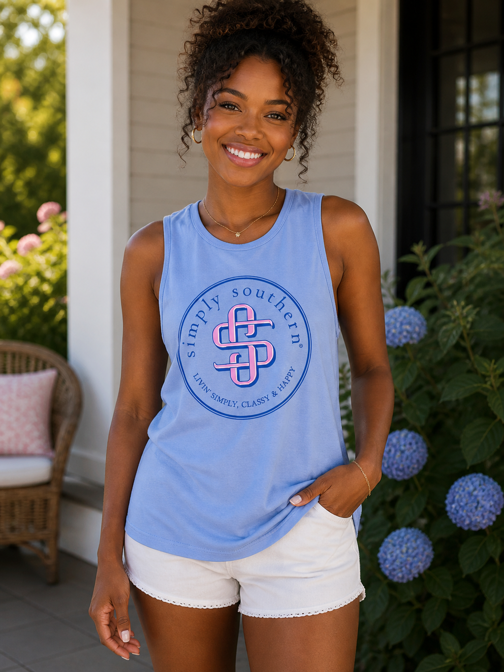 Simply Southern Preppy Aztec Beach Tank Top - Adult & Kids T-Shirts, Sweatshirts & Hoodies apparel design preview 1