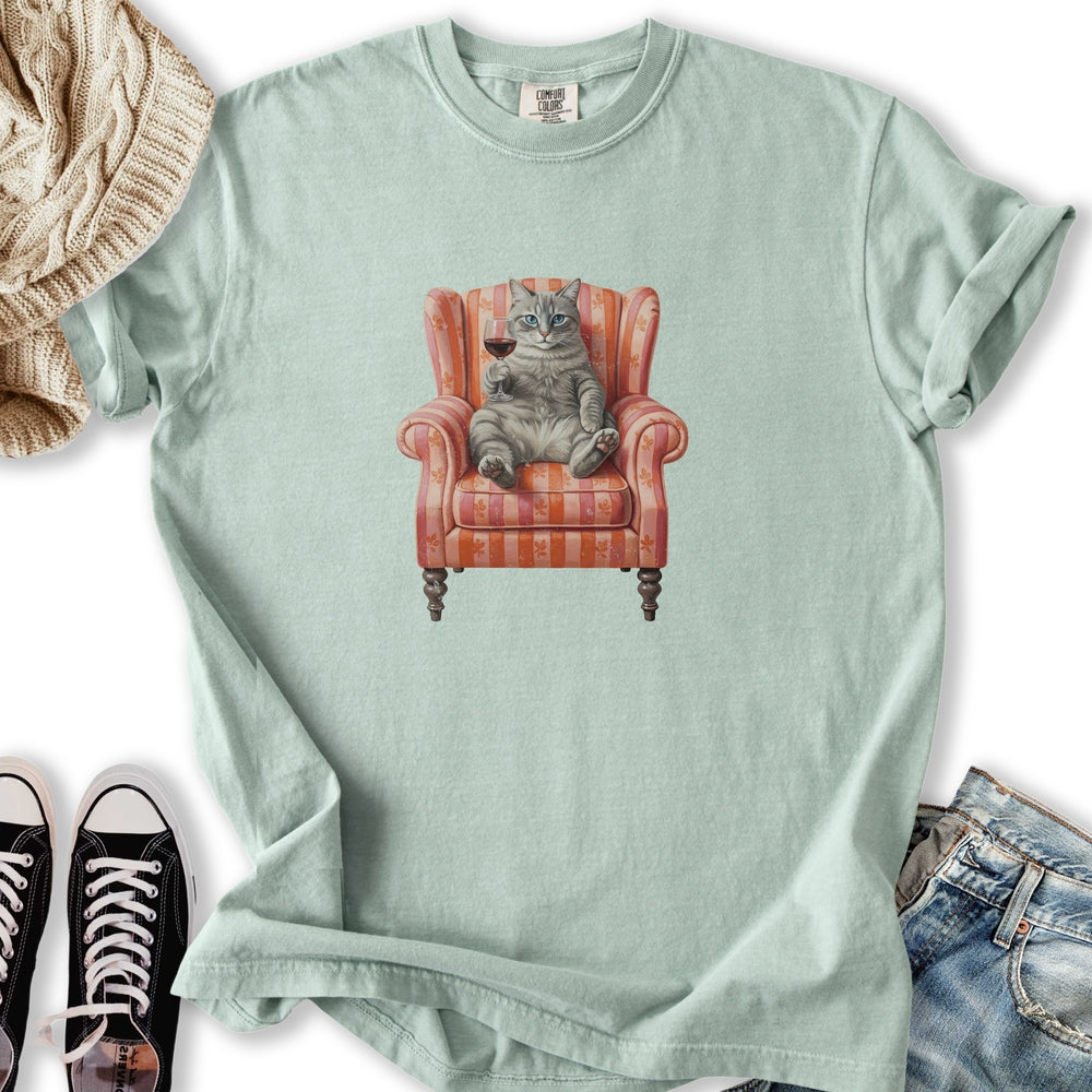 Gray Tabby Chair - Adult & Kids T-Shirts, Sweatshirts & Hoodies apparel design preview 1