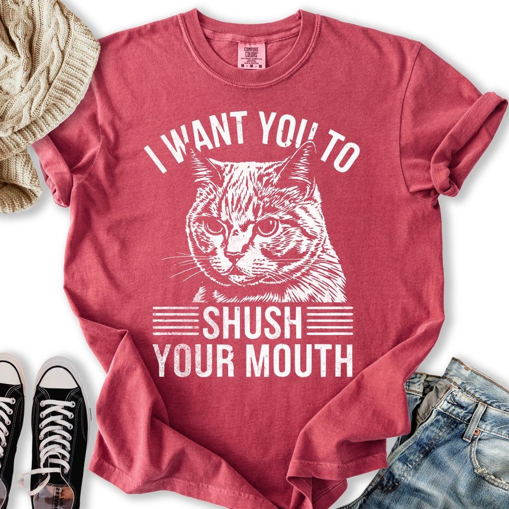 Shush Your Mouth - Adult & Kids T-Shirts, Sweatshirts & Hoodies apparel design preview 2