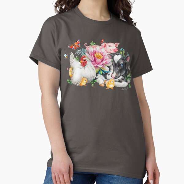 Happy animals by Maria Tiqwah - Adult & Kids T-Shirts, Sweatshirts & Hoodies apparel design preview 1