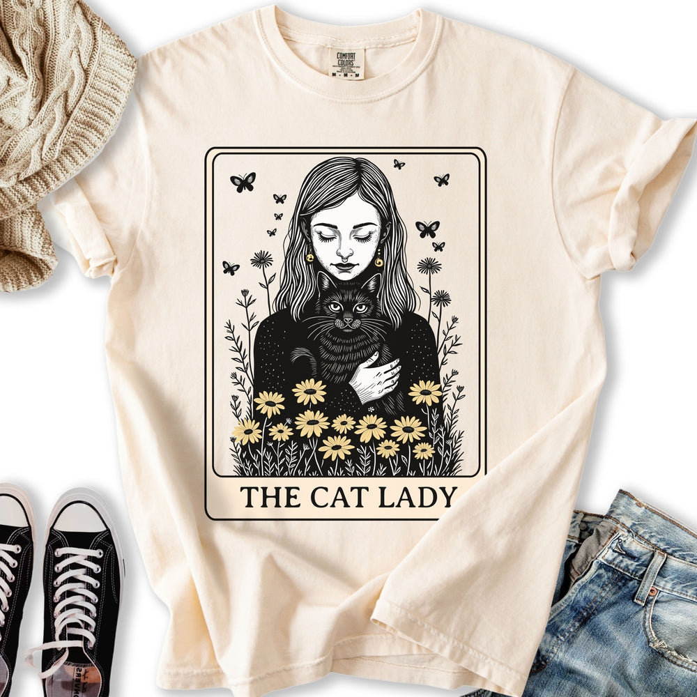 The Black Cat Lady Tarot - Adult & Kids T-Shirts, Sweatshirts & Hoodies apparel design preview 1