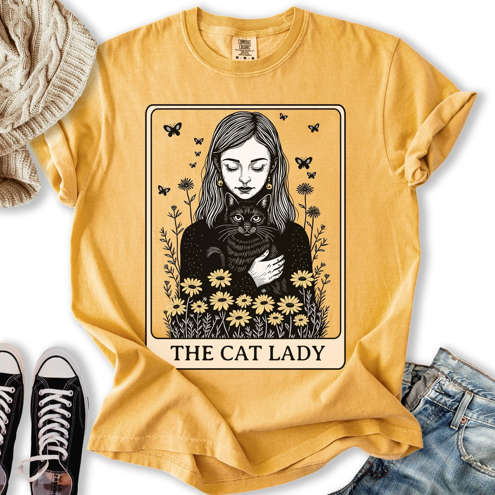 The Black Cat Lady Tarot - Adult & Kids T-Shirts, Sweatshirts & Hoodies apparel design preview 2