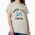 Gate Lice Unite frequent flyer message, with cartoon - Adult & Kids T-Shirts, Sweatshirts & Hoodies apparel design preview 1