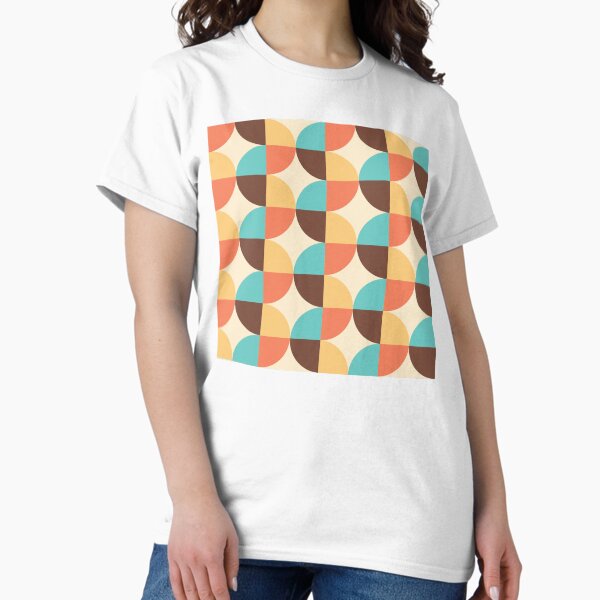 Retro geometric seamless repeating pattern - Adult & Kids T-Shirts, Sweatshirts & Hoodies apparel design preview 1