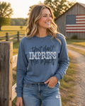 Southern Couture Don't Impress Me Much Soft - Adult & Kids T-Shirts, Sweatshirts & Hoodies apparel design preview 1