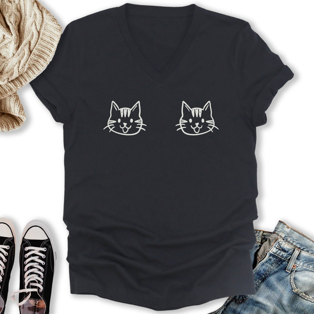 Kitties V-Neck - Adult & Kids T-Shirts, Sweatshirts & Hoodies apparel design preview 1