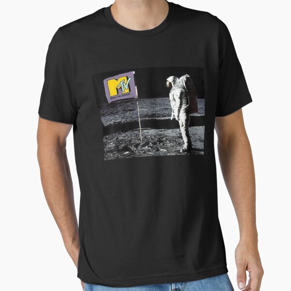 Mtv man on the moon logo flag - Adult & Kids T-Shirts, Sweatshirts & Hoodies apparel design preview 1