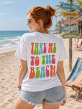 Girlie Girl Originals Take Me To The Beach - Adult & Kids T-Shirts, Sweatshirts & Hoodies apparel design preview 1