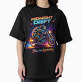 Midnight Drift Slow but Legendary Turtle Rider - Adult & Kids T-Shirts, Sweatshirts & Hoodies apparel design preview 1