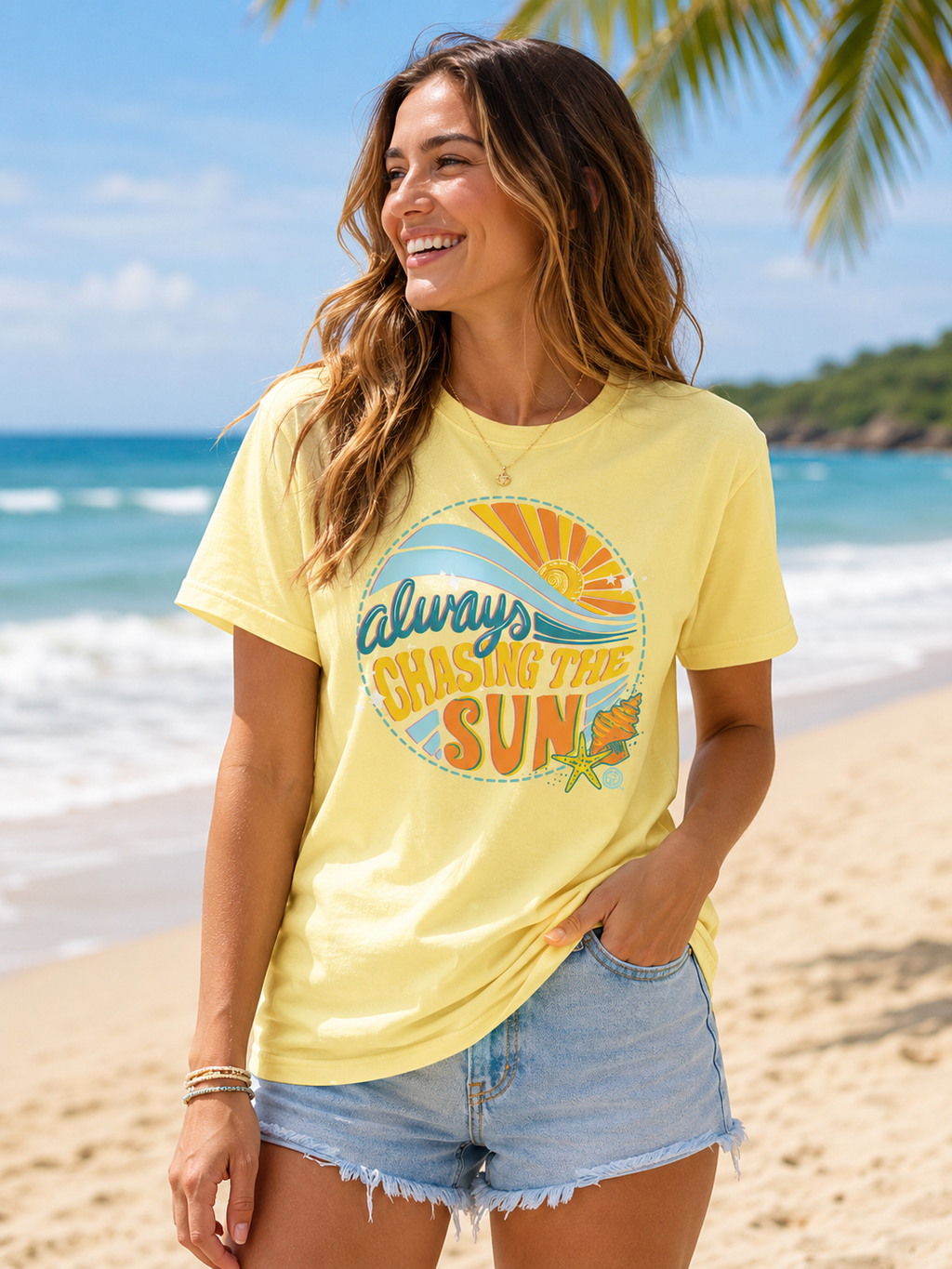 Girlie Girl Originals Chasin The Sun - Adult & Kids T-Shirts, Sweatshirts & Hoodies apparel design preview 1