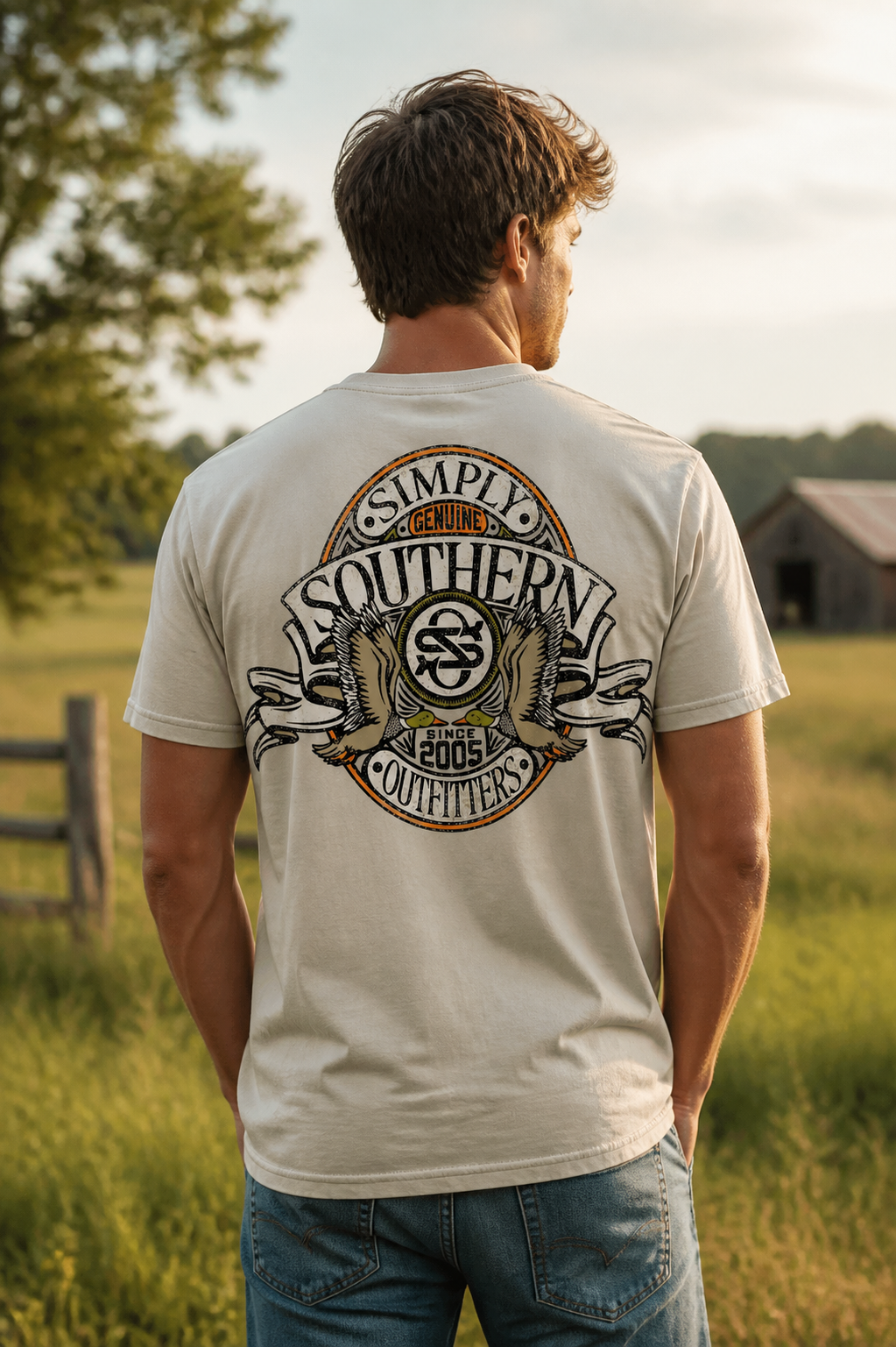 Simply Southern Outfitters Duck Emblem Mineral Washed - Adult & Kids T-Shirts, Sweatshirts & Hoodies apparel design preview 1