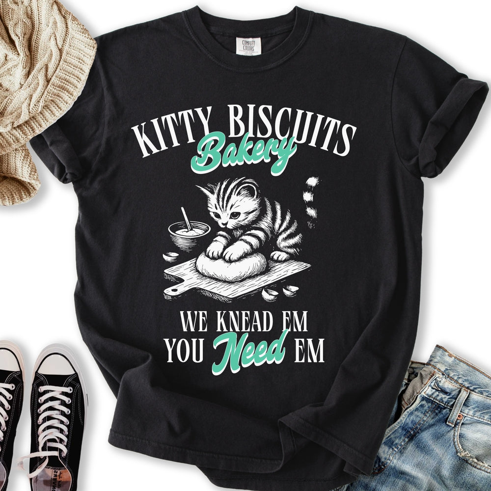 Kitty Biscuits Bakery - Adult & Kids T-Shirts, Sweatshirts & Hoodies apparel design preview 1