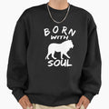 BORN WITH LION SOUL - Adult & Kids T-Shirts, Sweatshirts & Hoodies apparel design preview 1