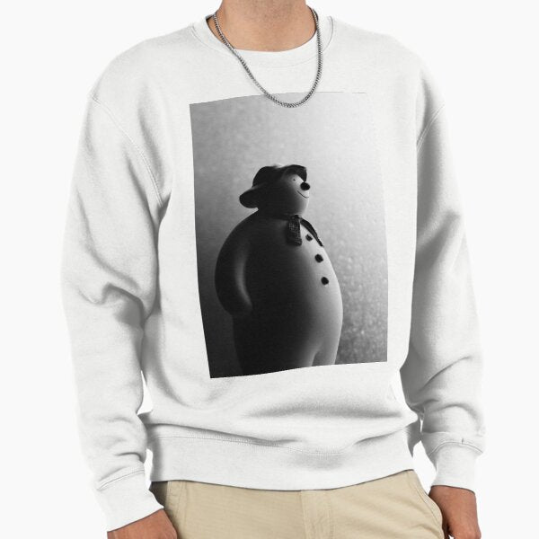 Black White Christmas Photograph The Snowman Raymond - Adult & Kids T-Shirts, Sweatshirts & Hoodies apparel design preview 1