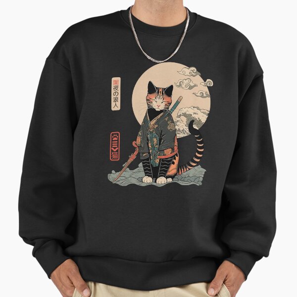 Ronin Cat 5 - Adult & Kids T-Shirts, Sweatshirts & Hoodies apparel design preview 1