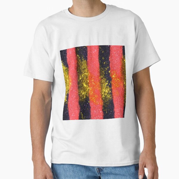 Pink Gold Glitter Vertical Stripes - Adult & Kids T-Shirts, Sweatshirts & Hoodies apparel design preview 1