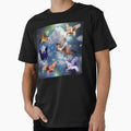 Flying Pegasus Herd In The Sky Legendary Animals - Adult & Kids T-Shirts, Sweatshirts & Hoodies apparel design preview 1