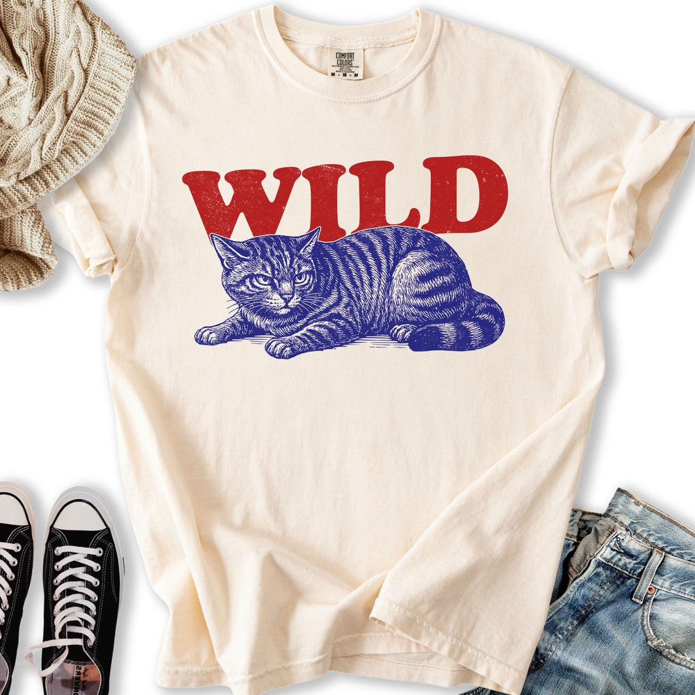 Wild Cat - Adult & Kids T-Shirts, Sweatshirts & Hoodies apparel design preview 1