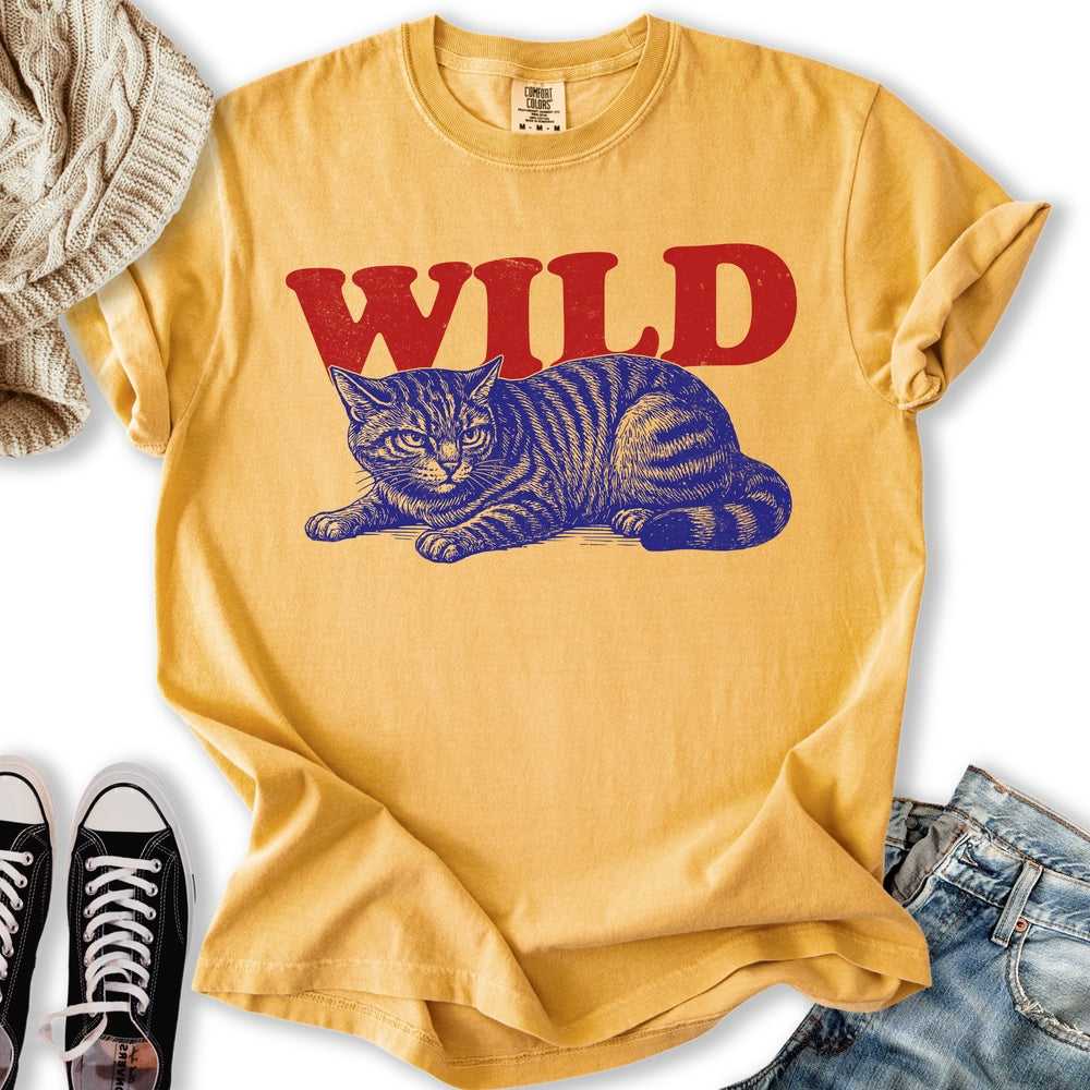 Wild Cat - Adult & Kids T-Shirts, Sweatshirts & Hoodies apparel design preview 2