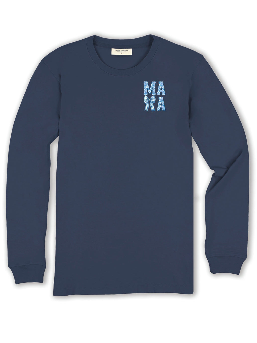 Simply Southern Blessed Mama Bow - Adult & Kids T-Shirts, Sweatshirts & Hoodies apparel design preview 2