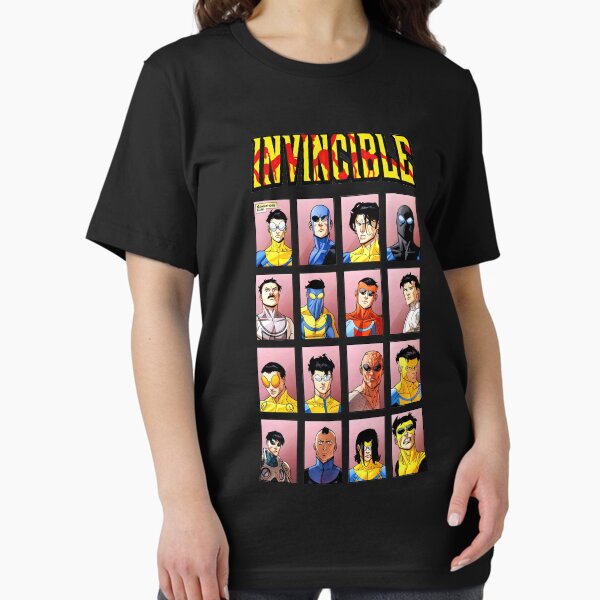 Invincible Superhero Characters - Adult & Kids T-Shirts, Sweatshirts & Hoodies apparel design preview 1