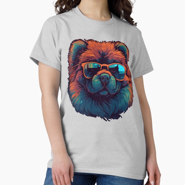 Sunglasses Chow II Cool design for stylish dog owners - Adult & Kids T-Shirts, Sweatshirts & Hoodies apparel design preview 1