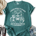 I Asked Myself If I'm Okay Cat - Adult & Kids T-Shirts, Sweatshirts & Hoodies apparel design preview 1