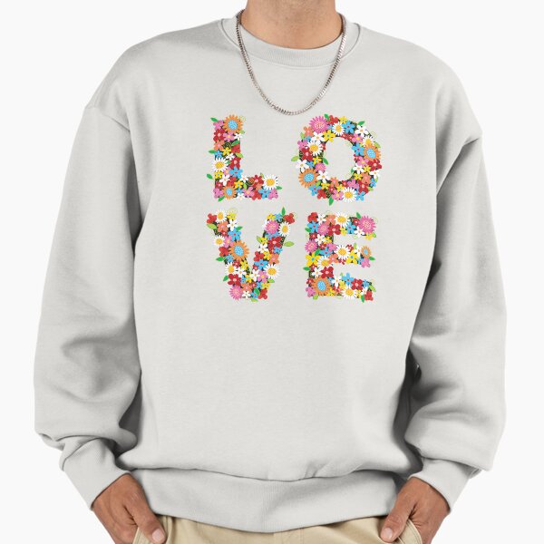 LOVE Spring Flowers in Red fatfatin - Adult & Kids T-Shirts, Sweatshirts & Hoodies apparel design preview 1