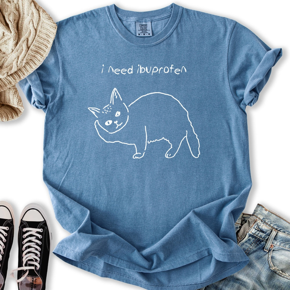 I Need Ibuprofen Cat - Adult & Kids T-Shirts, Sweatshirts & Hoodies apparel design preview 1