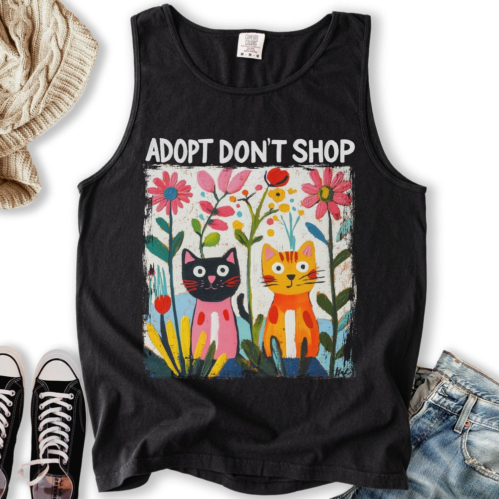 Adopt Don't Shop Tank - Adult & Kids T-Shirts, Sweatshirts & Hoodies apparel design preview 2