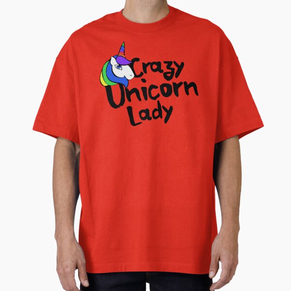 Crazy Unicorn Lady - Adult & Kids T-Shirts, Sweatshirts & Hoodies apparel design preview 1