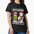 Funny Oasis Snowasis Some Might Sleigh Parody - Adult & Kids T-Shirts, Sweatshirts & Hoodies apparel design preview 1