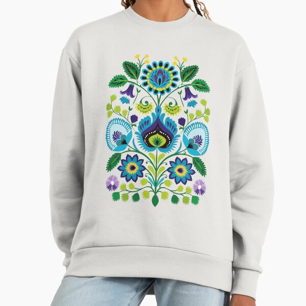 Polish Flowers Pattern wycinanki Folklore Folk Art - Adult & Kids T-Shirts, Sweatshirts & Hoodies apparel design preview 1