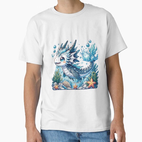 Legendary animals Frostfire Dragon fish - Adult & Kids T-Shirts, Sweatshirts & Hoodies apparel design preview 1