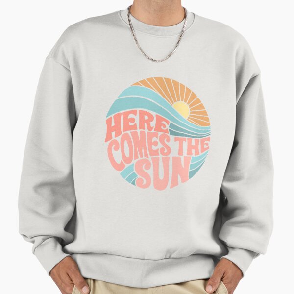Pink Groovy Here Comes the Sun - Adult & Kids T-Shirts, Sweatshirts & Hoodies apparel design preview 1