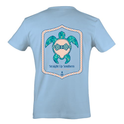 SALE Itsa girl Thing Preppy Turtle Anchor Bow - Adult & Kids T-Shirts, Sweatshirts & Hoodies apparel design preview 1