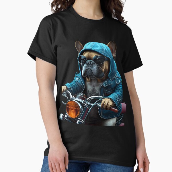 MotoFrenchie Motorized French Bulldog - Adult & Kids T-Shirts, Sweatshirts & Hoodies apparel design preview 1