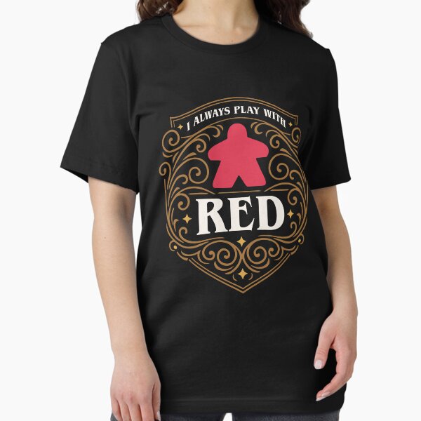 I Always Play with Red Meeple Board Games - Adult & Kids T-Shirts, Sweatshirts & Hoodies apparel design preview 1