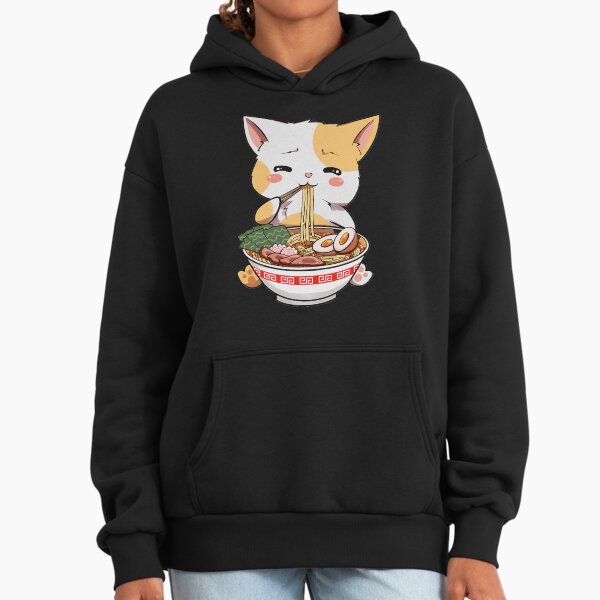 Kawaii Neko Ramen Cute Cat Japanese Noodle Funny - Adult & Kids T-Shirts, Sweatshirts & Hoodies apparel design preview 1