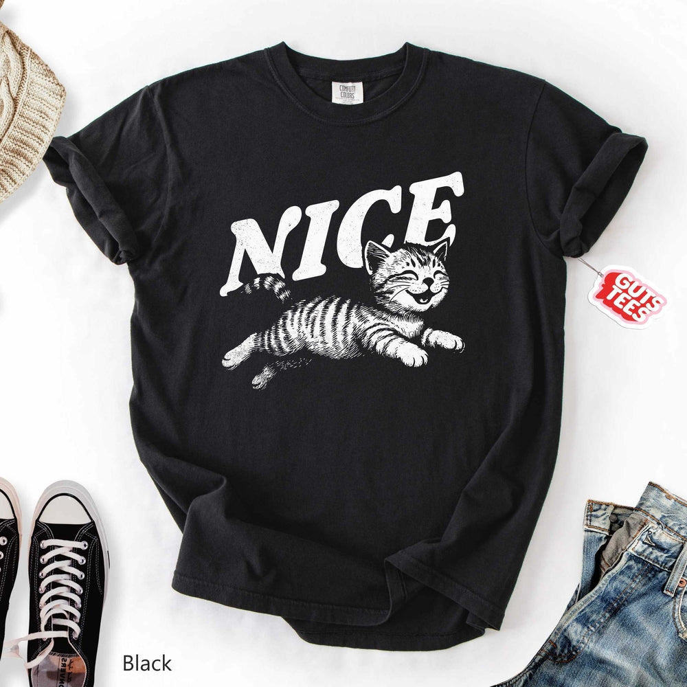 Nice Kitty - Adult & Kids T-Shirts, Sweatshirts & Hoodies apparel design preview 2